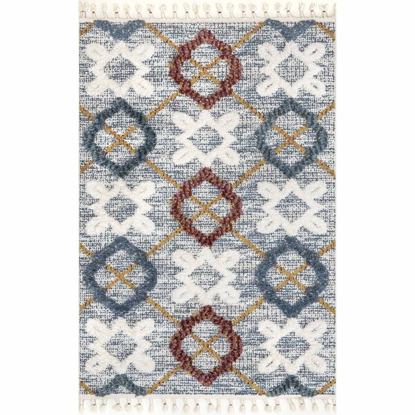 McKenna Moroccan Transitional Tassel Area Rug 7ft 10in X 10ft